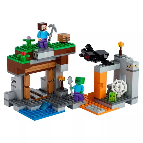 Kit De Construcción Lego Minecraft La Mina Abandonada 21166.