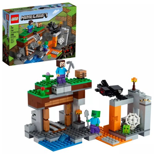 Kit De Construcción Lego Minecraft La Mina Abandonada 21166.