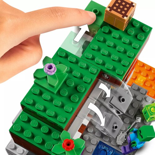 Kit De Construcción Lego Minecraft La Mina Abandonada 21166.