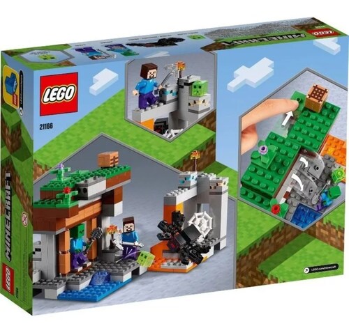 Kit De Construcción Lego Minecraft La Mina Abandonada 21166.