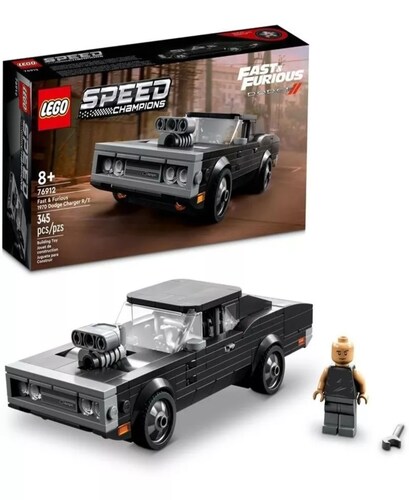 Kit Lego Speed Fast & Furious 1970 Dodge Charger Rt 76912 Cantidad de piezas 345.
