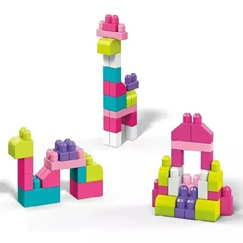 Fisher Price Mega Bloks Bolsa Grande Construcción 80 Bloques Cantidad De Piezas 80.