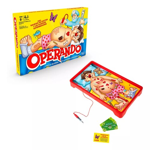 Juego De Mesa Hasbro Operando Clásico 6+ Años 1+ Jugadores.