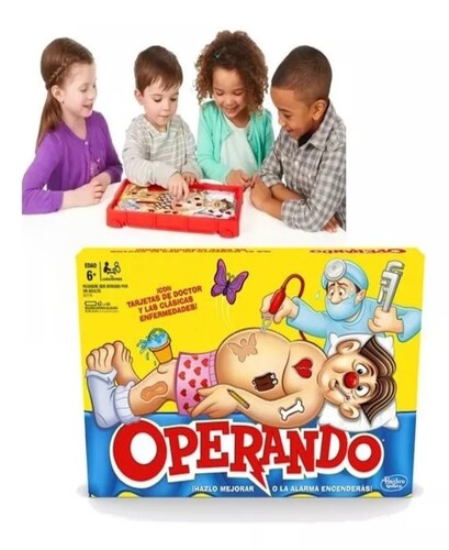 Juego De Mesa Hasbro Operando Clásico 6+ Años 1+ Jugadores.