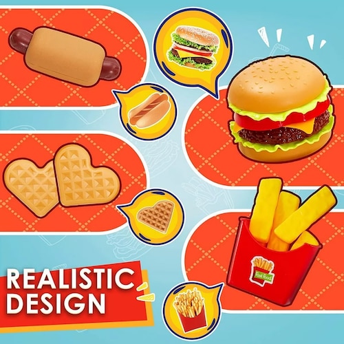 Set Hamburguesa Comida Juguetes Accesorios Cocina Alimentos