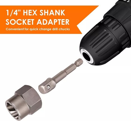 Juego Extractor De Tornillos Y Tuerca Thinkwork 14 Piezas