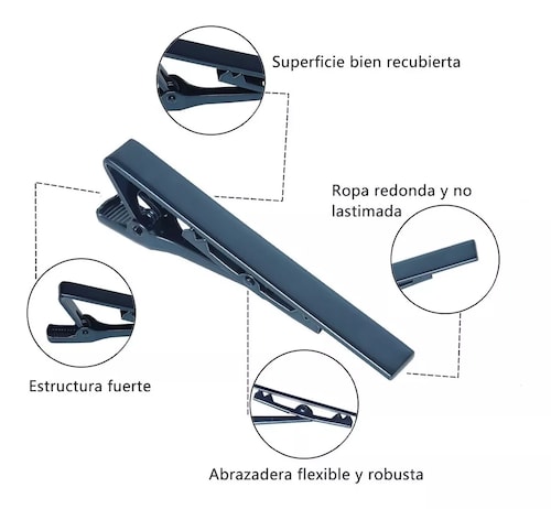 Juego Pisa Corbatas Diseño Elegante Clip Boda Trabajo 4 Pzas.