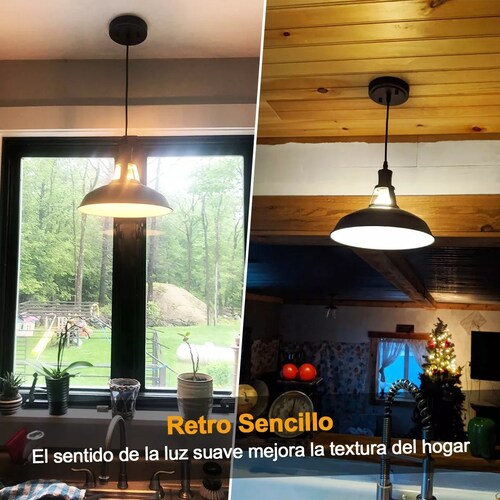 Set Lamparas De Techo Colgantes Vintage 3piezas Luz Colgante Led