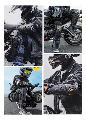 4pz Rodilleras Coderas Motociclista Protección Sulaite.