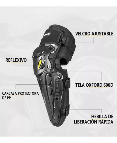 4pz Rodilleras Coderas Motociclista Protección Sulaite.