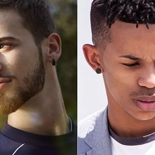 12 Pares Aretes Con Piercing Pendientes Aretes Hombre Mujer.