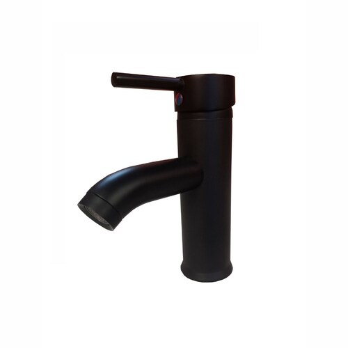 MONOMANDO BAJO PARA LAVABO TUBULAR NEGRO