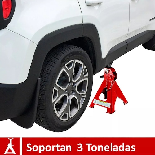 Torre Auto 2 Piezas 3 Toneladas Doble Seguro Altura 31-42cm.