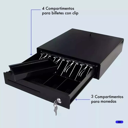 Cajon Dinero Metalico Caja Automatica Punto De Venta Rj11.