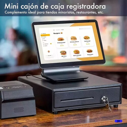Cajon Dinero Metalico Caja Automatica Punto De Venta Rj11.