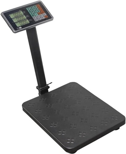 Báscula comercial digital Gutstark 200KG 200kg con mástil 220V gris 50 cm x 40 cm.