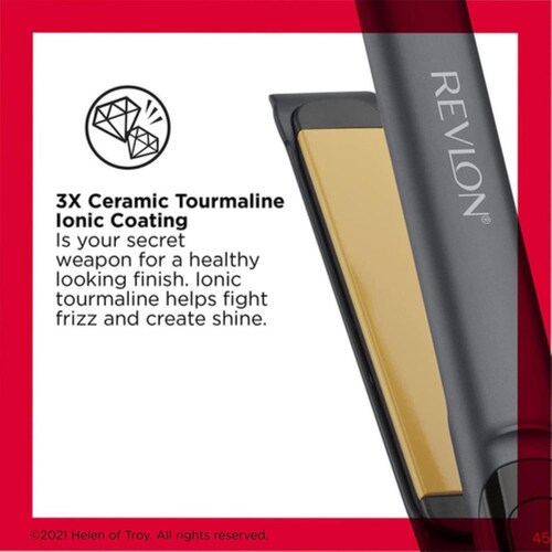 Plancha de cabello Revlon Perfect Straight 110V 220V, Color Negro