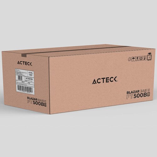 Fuente de Poder PC 500W ACTECK BLAZAR BASIC FT500B ATX Plata AC-938150 