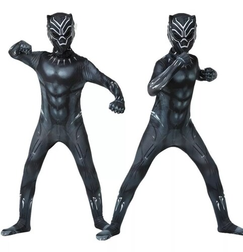 Black Panther Disfraz,pantera Negra Niño Cosplay Ropa.