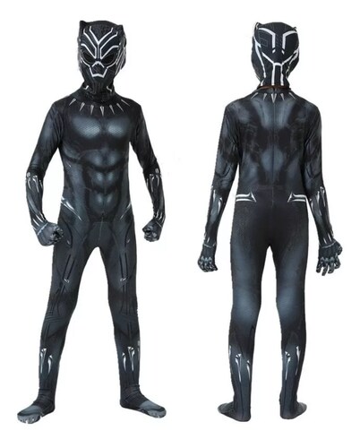 Black Panther Disfraz,pantera Negra Niño Cosplay Ropa.