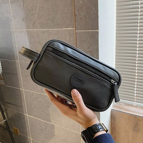 Regalo Hombre Neceser Hombre Piel Bolsa Sobaquera.