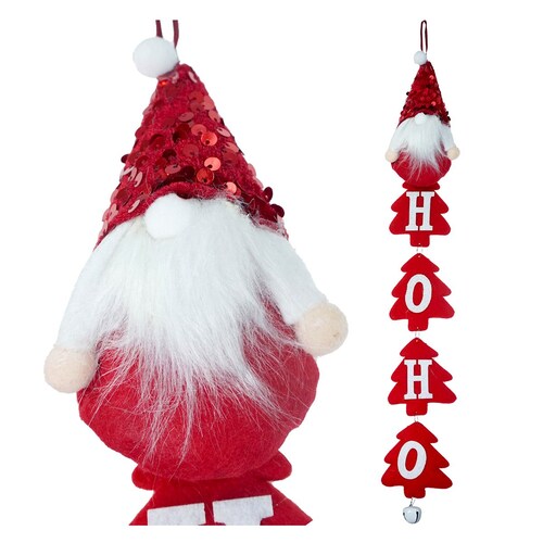 Adornos Navideño Para Puerta O Ventana Colgante Navidad 2 Pz 
