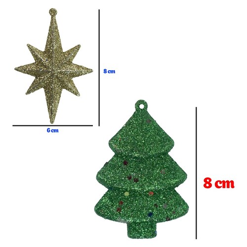 Adornos Navideños Colgantes Para Arbol Navidad 51pz 