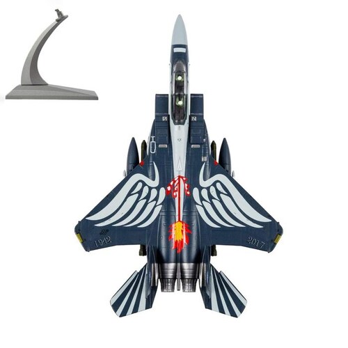 Caza Moderno McDonnell Douglas F-15 MXFSG-001-24 F-15E Strike Eagle 1100 19,5x13,3x5,5cm MetalPlástico Base Plástico AzulBlanco, F-15E Strike Eagle