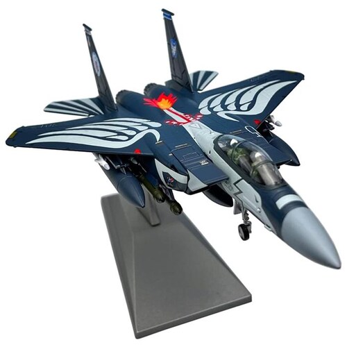 McDonnell Douglas F-15 Eagle MXFSG-001-21 F-15E Strike Eagle 1100 19,5x13,3x5,5cm MetalPlástico Base Plástico AzulBlanco, F-15E Strike Eagle