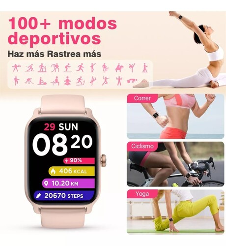 Smartwatch 1.8'' Reloj Inteligente Bluetooth Llamada Alexa.