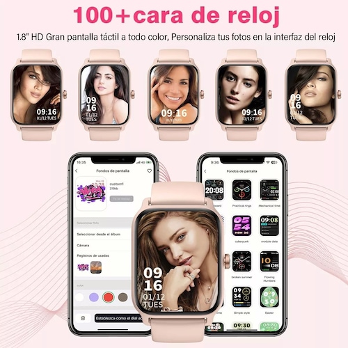 Smartwatch 1.8'' Reloj Inteligente Bluetooth Llamada Alexa.