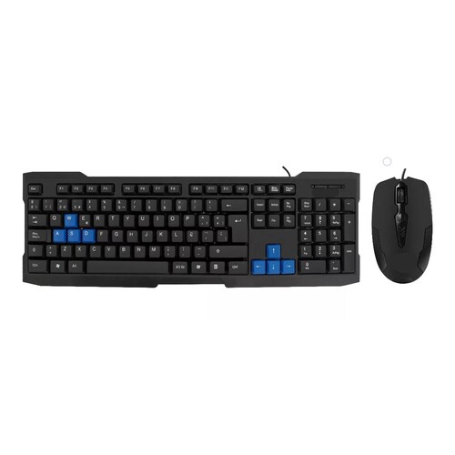 Kit Teclado Y Mouse Usb Gio G21 Laptop Pc En Español