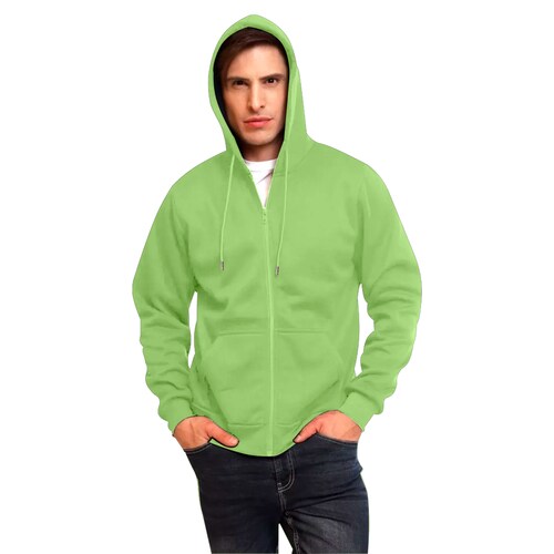 Sudaderas Hombre, Verde, Capucha, Cangurera, Cierre, Hoodie, Casual, Abrigo, Chamarra, Sueter.