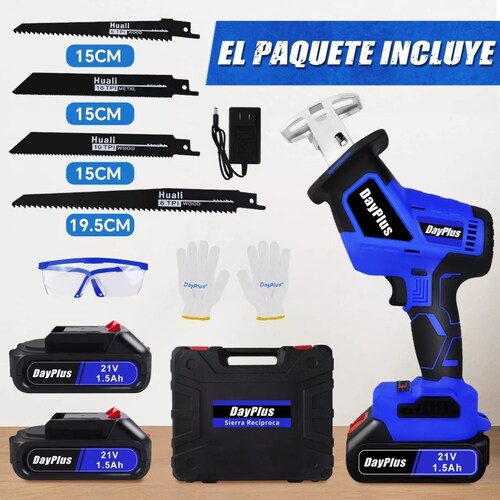 Sierra Eléctrica Recíproca Sable Inalámbrica Con 2 Baterías.