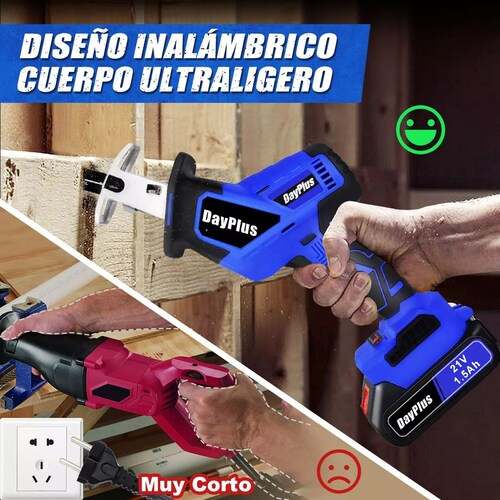 Sierra Eléctrica Recíproca Sable Inalámbrica Con 2 Baterías.