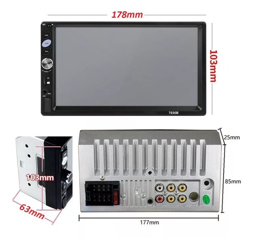 Estéreo Mirrorlink Pantalla Táctil 7 Pulgadas Hd Bluetooth.