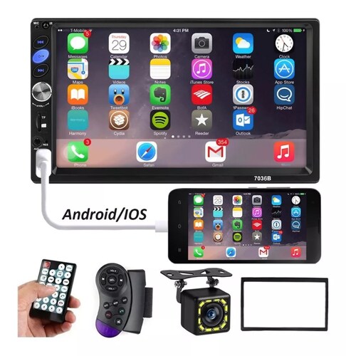 Estéreo Mirrorlink Pantalla Táctil 7 Pulgadas Hd Bluetooth.