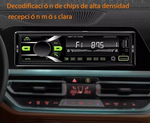 Car Mp3 Player Fm Coche Radio Wireless Audio Central Control.