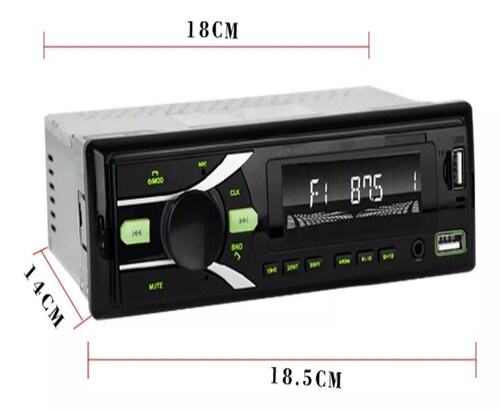 Car Mp3 Player Fm Coche Radio Wireless Audio Central Control.
