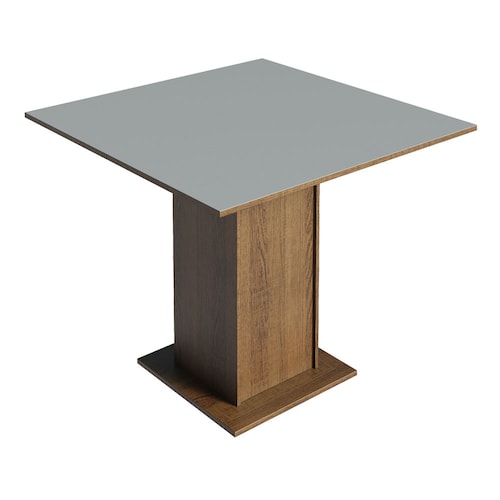 Juego de Comedor Karina Madesa Mesa y 4 Sillas Marrón/Gris/Plata.
