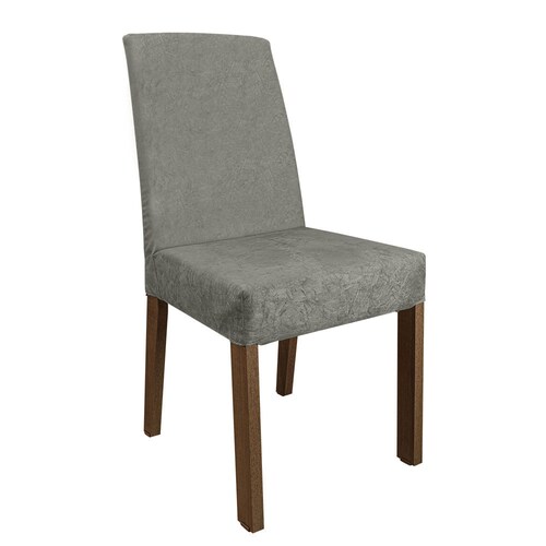 Juego de Comedor Karina Madesa Mesa y 4 Sillas Marrón/Gris/Plata.