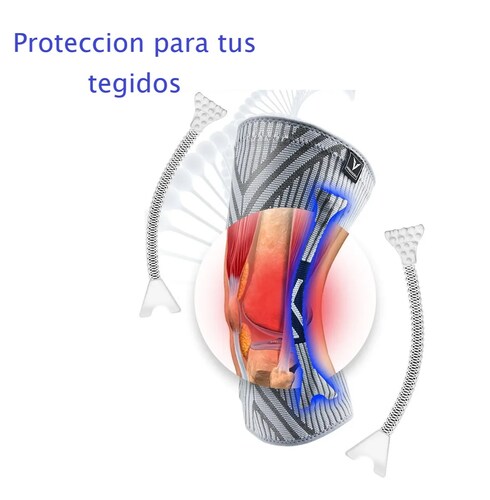 Rodillera deportiva profesional almohadilla TPE soporte elástico antideslizante compresión