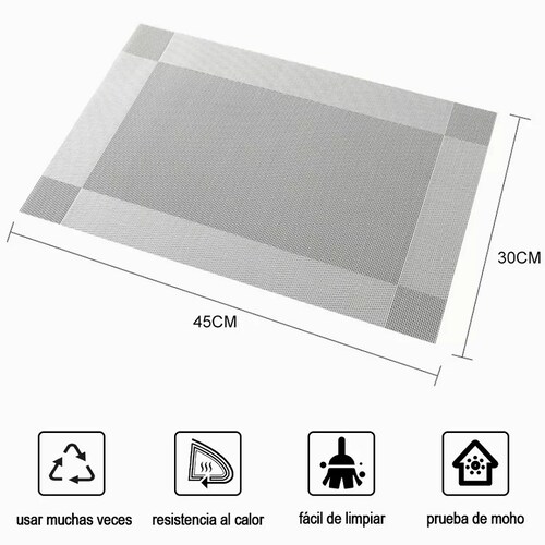 Manteles Individuales Para Mesa Conjunto De 6 Piezas 