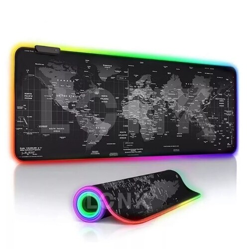 Alfombrilla De Ratón Gamer Rgb Luz Led Lonk Alfombrilla