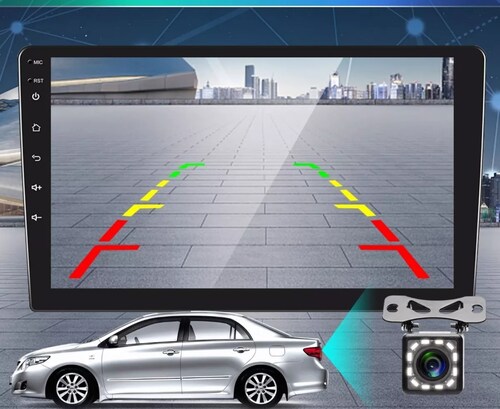 10 PuLG Auto Estereo Pantalla 2 Din Android 10 Gps + Camara.