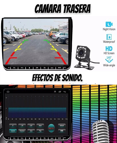 9 PuLG Auto Estéreo Pantalla Android Gps Wifi Camara Para Vw