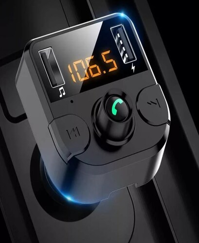 Cargador Receptor Bluetooth Fm Mp3 Estéreo.