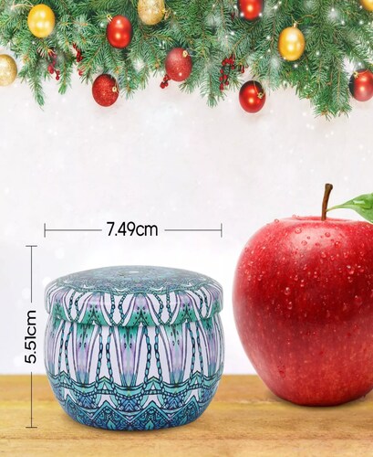 Vela De Aromaterapia Velas Aromaticas Cera Soja Navideñas8ps.