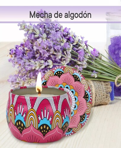 Vela De Aromaterapia Velas Aromaticas Cera Soja Navideñas8ps.