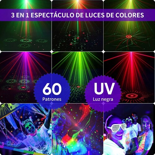 Luminación Led De Escenario,8 X 3w,240 Controles De Patrones